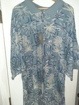 Van Heusen Mens Polo Shirt Short Sleeve Blue Hawaiian 4XL Big &amp; Tall Knit New  - £27.64 GBP