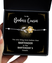 Bracelet For Cousin, Bartender Cousin Bracelet Gifts, Nice Gifts For Cousin,  - £39.87 GBP