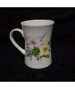 Marlborough Lara Mug Fluted Bone China Floral Concave Design Coffee Cup - £15.62 GBP
