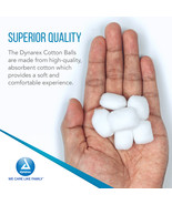 Dynarex Cotton Balls Non-Sterile Medium Latex-Free and Absorbent For Ski... - $494.83 MXN