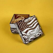Patriotic USA Keepsake Box – Laser‑Engraved Gift - $33.00