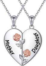 Mothers Day Gifts for Mom, S925 Sterling Silver Mother Daughter Granddaughter Fa - £51.82 GBP