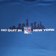 T Shirt NY Rangers NHL Hockey No Quit In New York Chase Bank Promo Adult Size XL - $15.00