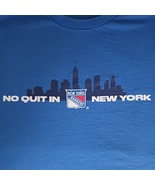 T Shirt NY Rangers NHL Hockey No Quit In New York Chase Bank Promo Adult... - £11.75 GBP