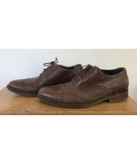 Cole Haan Wingtip Brogues Brown Leather Lace Up Mens Dress Loafer Shoes ... - £47.78 GBP