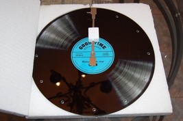 Kasa Elements 13.5&quot; Blue Record Good Times Vinyl Record Wall Clock LP Re... - £17.62 GBP