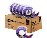 SCOTCH GIFT WRAP TAPE 6 ROLL PACK .75&quot; X 650&quot; EACH BRAND NEW - £12.36 GBP
