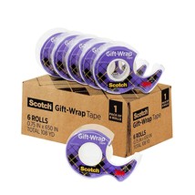 Scotch Gift Wrap Tape 6 Roll Pack .75&quot; X 650&quot; Each Brand New - £12.65 GBP