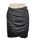 Black Faux Suede Miniskirt Size 2X New with Tags  - £27.66 GBP