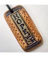 Hope Inspirational Christmas Ornament Pottery Hand Made - $314.66 MXN
