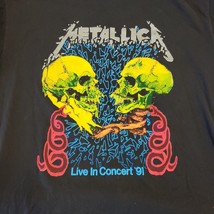 VINTAGE 1991 Metallica Pushead Live in Concert T-Shirt XXL - £236.54 GBP