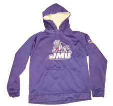 Colosseum Own the Stands Purple Hooded JMU Dukes Sweatshirt Youth L 16-18 - £11.61 GBP