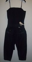 DIESEL WOMENS  MORELIANA OVERALL BLACK  JUMPSUIT SIZE L NWT - $173.15