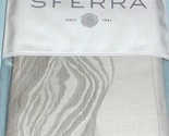 Sferra Melba Standard Sham Tin Cotton Sateen Linear Jacquard TaupeGrey I... - $83.66