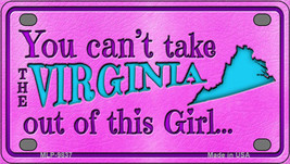 Virginia Girl Novelty Mini Metal License Plate Tag - £11.72 GBP