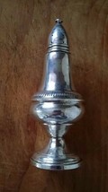 Sterling Silver Salt Shaker Glass Lined by Columbia weighted pepper spices - $29.99