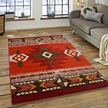 Rugs Area Rugs Carpets 8X10 Rug Modern Southwestern Large Floor Living Room Rugs - £200.31 GBP