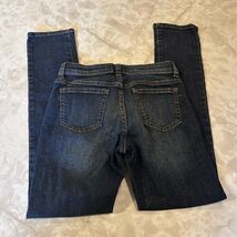 Arizona size 12 regular Blue Skinny Dark Wash Cotton Blend Stretch Denim... - $11.04