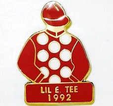 LIL E TEE - 1992 Kentucky Derby Winner Jockey Silks Pin - $20.00