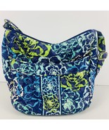 Vera Bradley Katalina Blues Green Floral Crossbody Shoulder Bag Cloth Fa... - $29.69