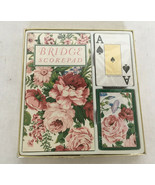vintage bridge spring feuer jumbo playing card gift pack  scorepad pink ... - €17,02 EUR