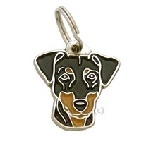 Dog name ID Tag,  Pinscher, Personalized, Engraved, Handmade, Charm - £16.17 GBP+