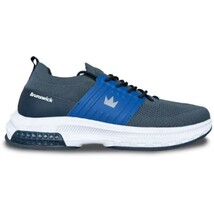 Brunswick Men&#39;s Alpha Max Grey/Navy Bowling Shoes - $64.95