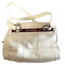 Authenticity Guarantee Wow! Authentic 2005 Chanel Lax Square Stitch Cream Ca... - £1,232.79 GBP