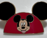 2008 Disney Mickey Mouse Hat Ear Pin Red Black - £15.78 GBP