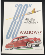 1950 Red GM Oldsmobile Series 88 Rocket Advertising Print Ad 10.75&quot;x13.75&quot; - £11.17 GBP