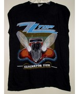ZZ Top Concert Muscle Shirt Vintage Eliminator Tour Fantasy Tag Single S... - £157.31 GBP
