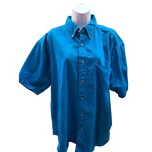 Trading Spaces TLC TV Show Short Sleeve Blue Promo Work Shirt - Size XL - $25.23