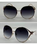 Brand New Gucci GG225S-001 Women&#39;s Sunglasses-Gold Frame with Grey Gradi... - $295.16 CAD