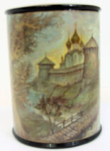 Fedoskino Handpainted Russian Lacquer Box "The Monastery of St. Cyril" T... - $857.46