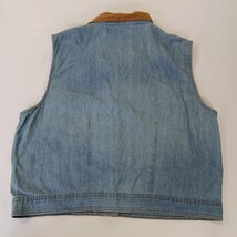 New Look RN#82127 Women's Blue Full Button Sleeveless Vest Size Large image 14