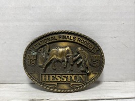 1981 National Finals Rodeo Hesston Belt Buckle - $8.90