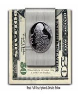 MIDNIGHT MOON WILD WOLF STAINLESS STEEL MONEY CLIP - WOLVES NATURE GIFT ... - £16.47 GBP