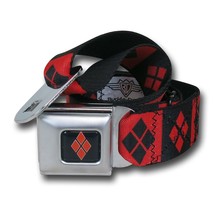 Harley Quinn Diamonds Seatbelt Belt Red - £24.76 GBP