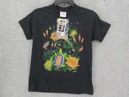 REALLY WILD T-SHIRT YOUTH SZ L (14-16) COLORFUL TURTLES W/ SNAP ON TURTL... - $11.99