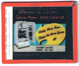 Magic Lantern Glass Slide General Electric Space Maker Refrigerator Advertising - £15.81 GBP