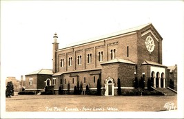 RPPC Post Chapel Fort Lewis Washington WA UNP 1940s Postcard Ellis Photo 7371 - £3.46 GBP