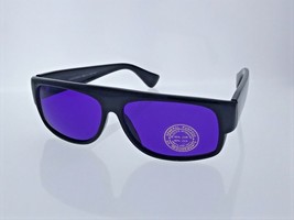 Black Locs Sunglasses Purple Lens Mad Doggers Cholo Lowrider OG Gafas Sh... - £7.46 GBP