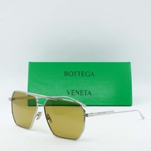 BOTTEGA VENETA BV1012S 007 Silver/Brown 60-13-145 Sunglasses New Authentic - £193.84 GBP