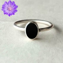 Black Onyx Gemstone 925 Silver Ring Handmade Jewelry Ring All Size - £7.34 GBP