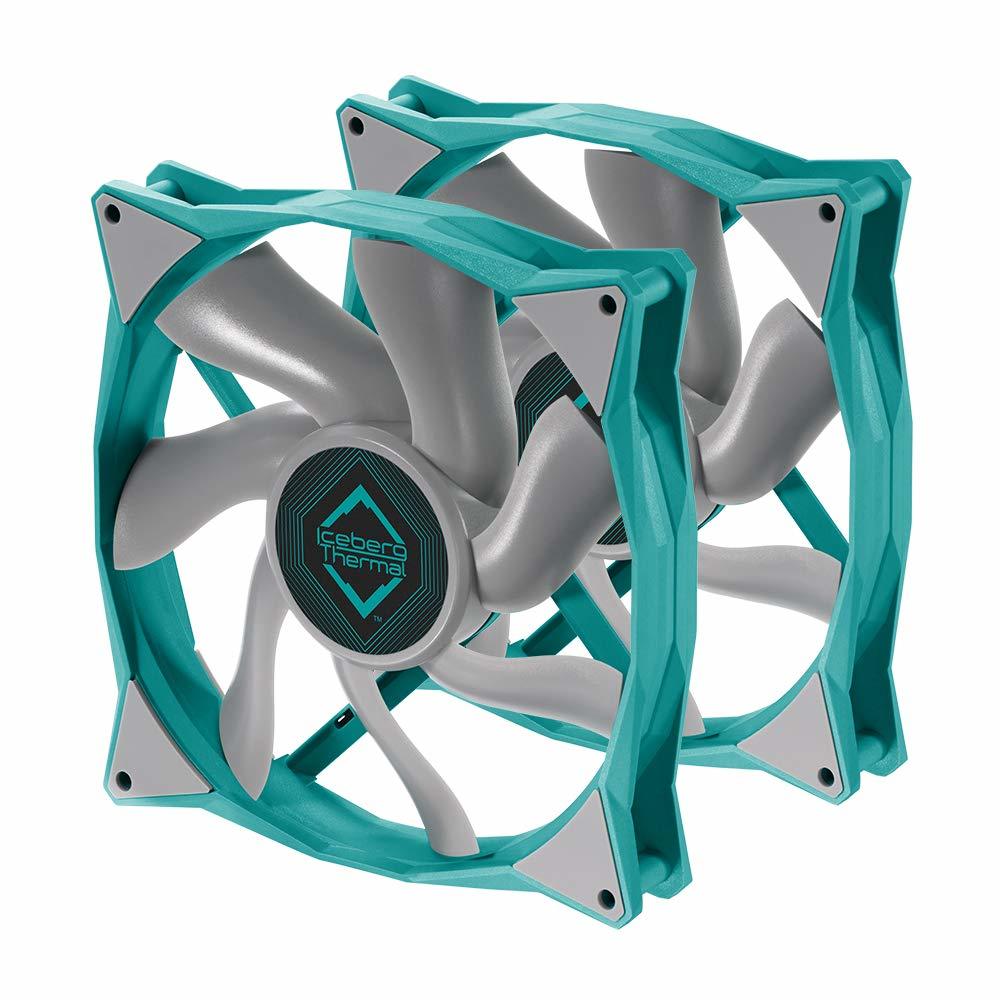Iceberg Thermal Icegale 140Mm Pwm Premium Case Fan ((2 Pack) Teal) - $44.98