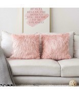4 Pack Decorative Pillow Covers Faux Fur Accent Throw Pillow Cover Case 18x18 - $26.72