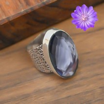 Ioite Gemstone 925 Silver Ring Handmade Jewelry Ring All Size For Women - £7.34 GBP
