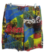 No Boundaries  Men Board Shorts sz 32 abstract colorful loud surfing swi... - £13.17 GBP