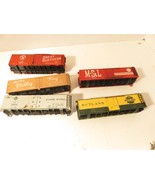 HO TRAINS- FIVE HO FREIGHT CAR SHELLS- FAIR- SEE PICS- S31G - $122.89 MXN
