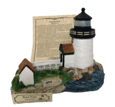 Harbour Lights Brant Point MA HL 162 1995 2972/9500 COA ID Card Figur Lighthouse - $55.00